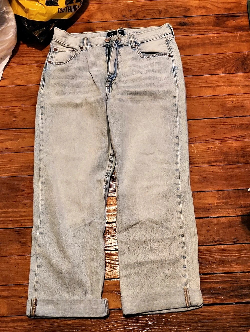 Aéropostale 90's Baggy Jeans Straight Leg Blue Waist 10